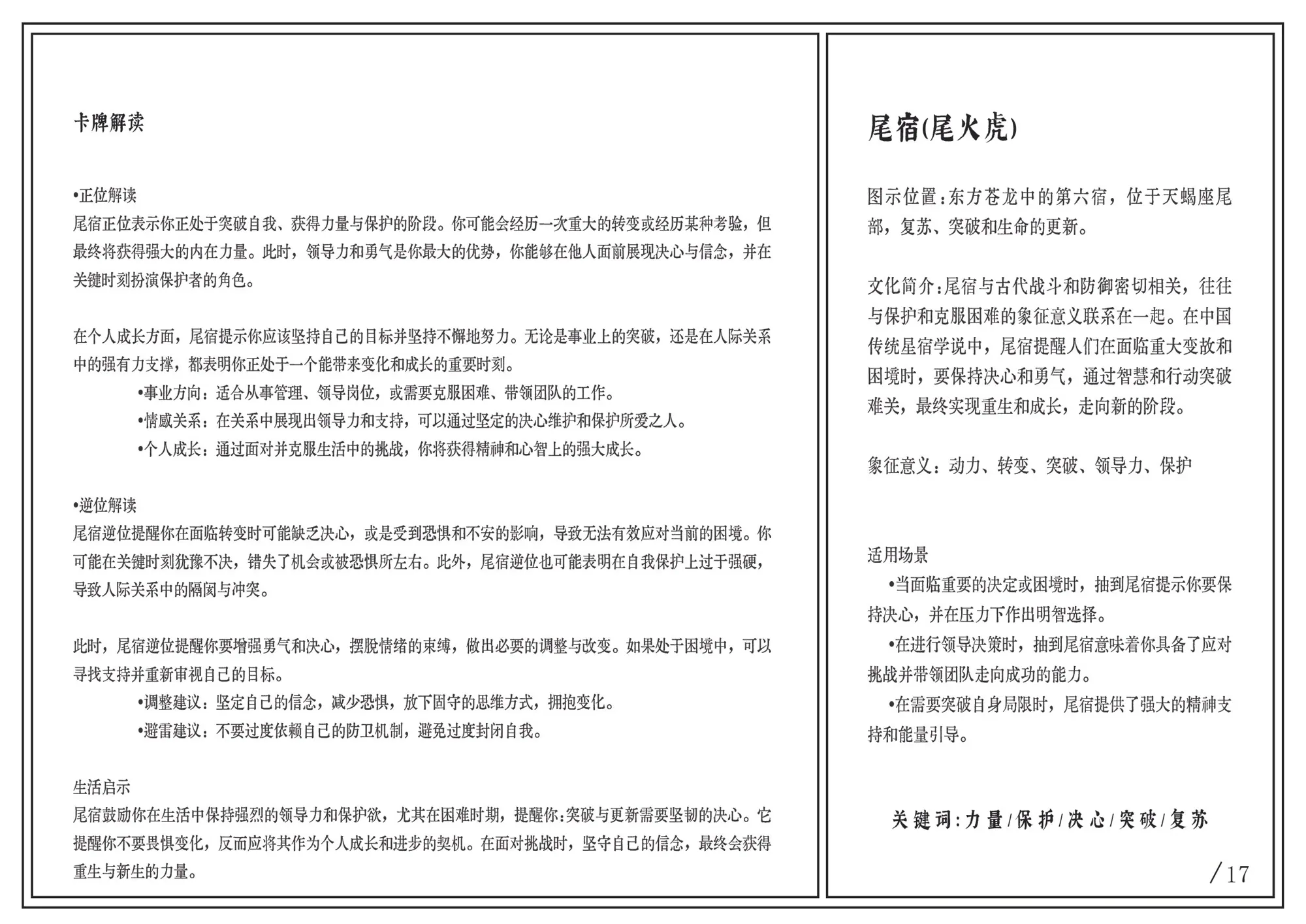 Chasing the Stars — "The Twenty-Eight Lunar Mansions Interpretation Manual"